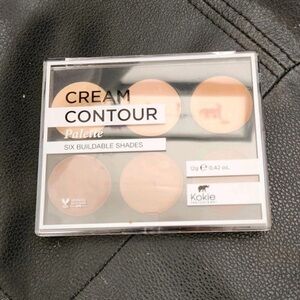 Kokie Cosmetics Cream Contour Palette Light/Medium 6 SHADES 0.42 oz SEALED